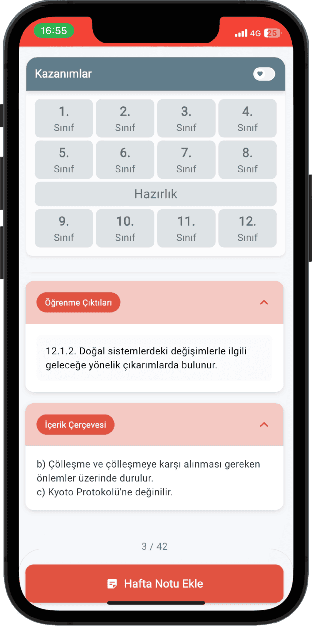 Kazanım kütüphanesi