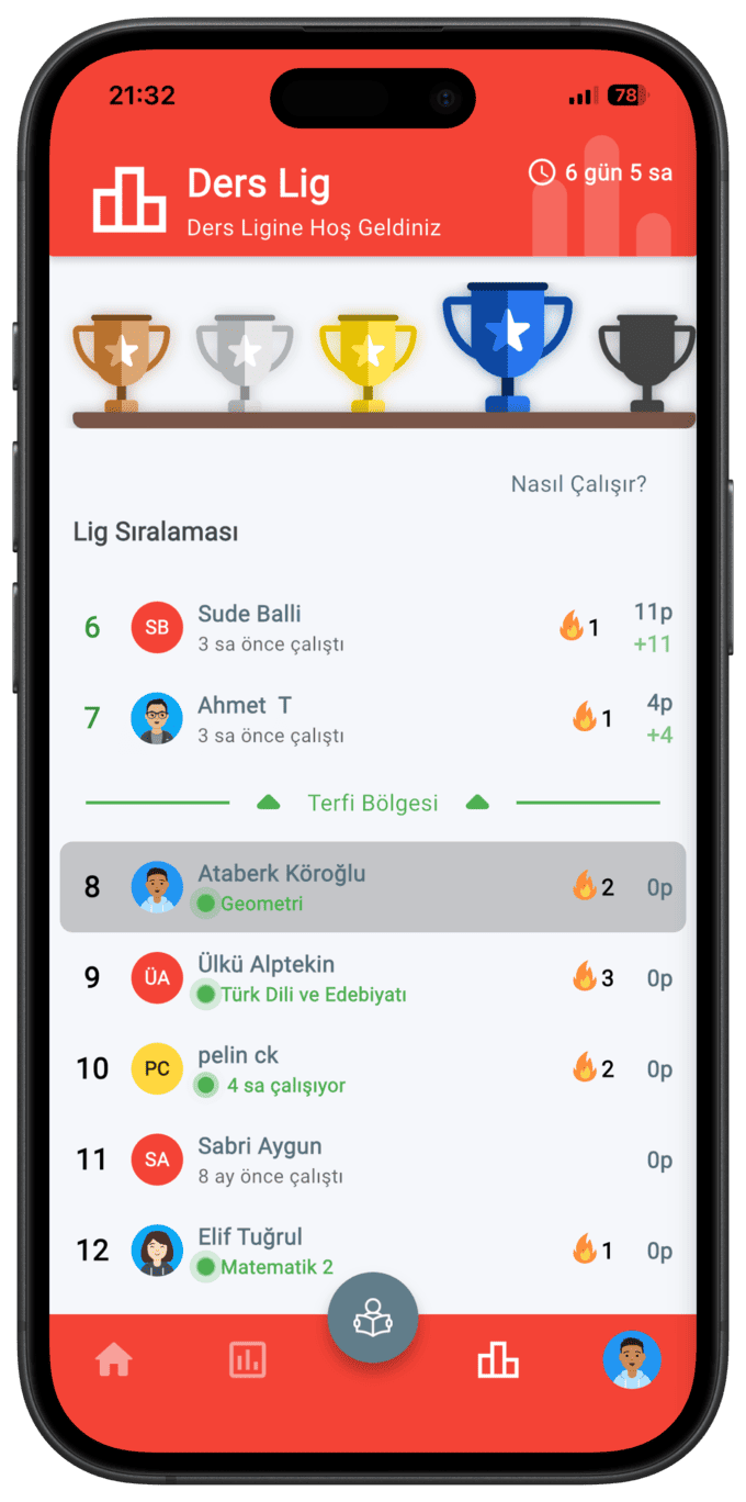 derstakip ders lig sistemi: derslig
