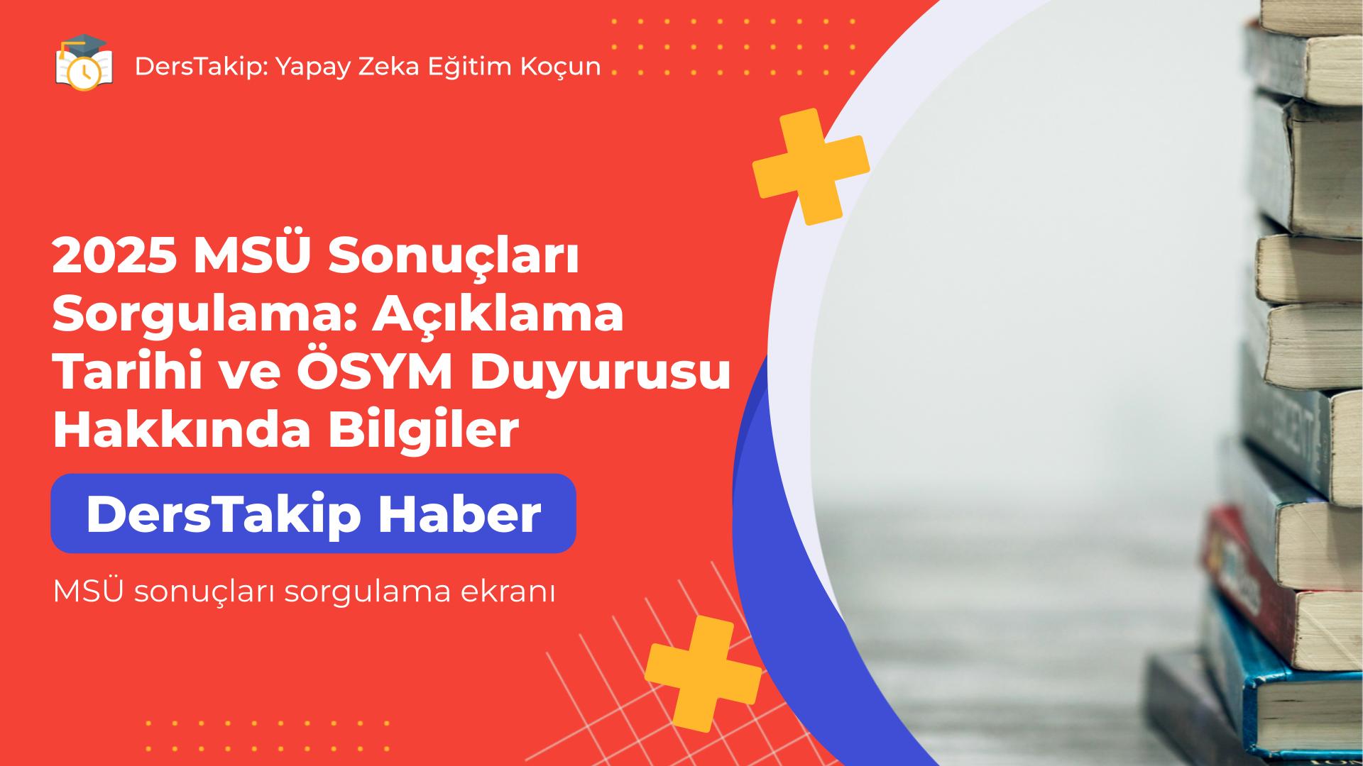 MSÜ sonuçları sorgulama ekranı