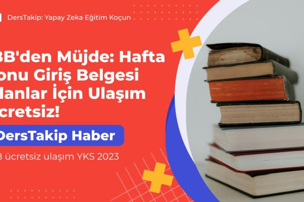 İBB ücretsiz ulaşım YKS 2023