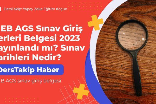 MEB AGS sınav giriş belgesi