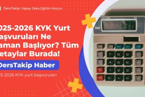 2025-2026 KYK yurt başvuruları