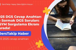 DGS 2025 cevap anahtarı