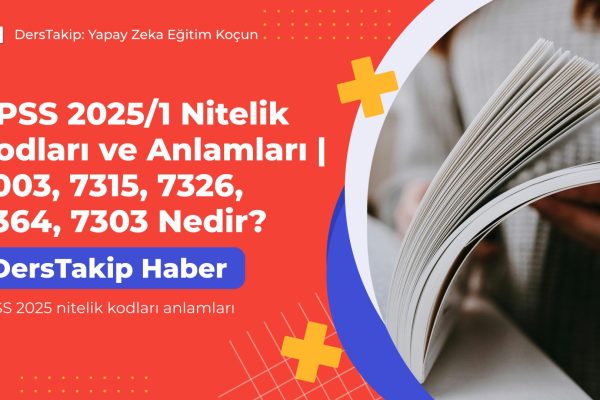 KPSS 2025 nitelik kodları anlamları