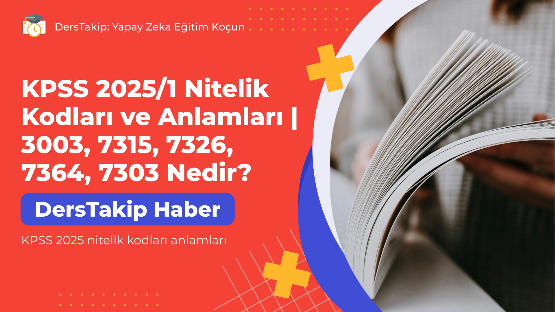 KPSS 2025 nitelik kodları anlamları