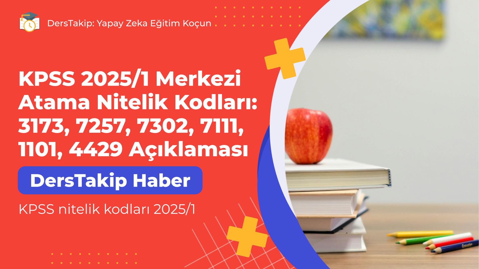 KPSS nitelik kodları 2025/1