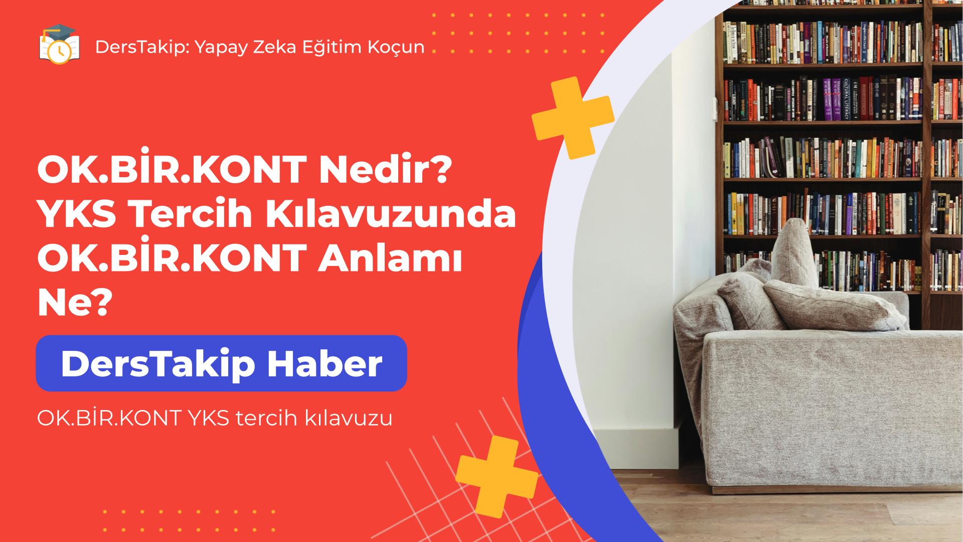 OK.BİR.KONT YKS tercih kılavuzu