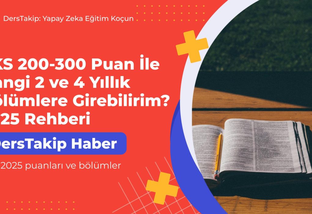 YKS 2025 puanları ve bölümler