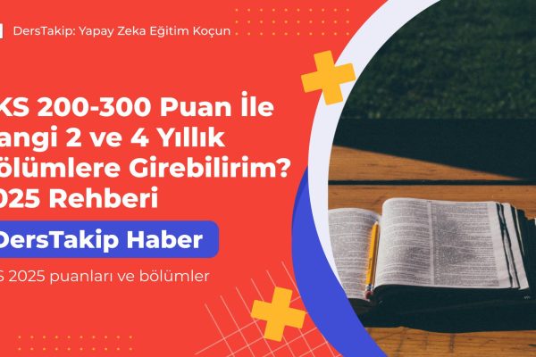 YKS 2025 puanları ve bölümler