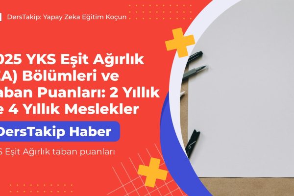 YKS Eşit Ağırlık taban puanları