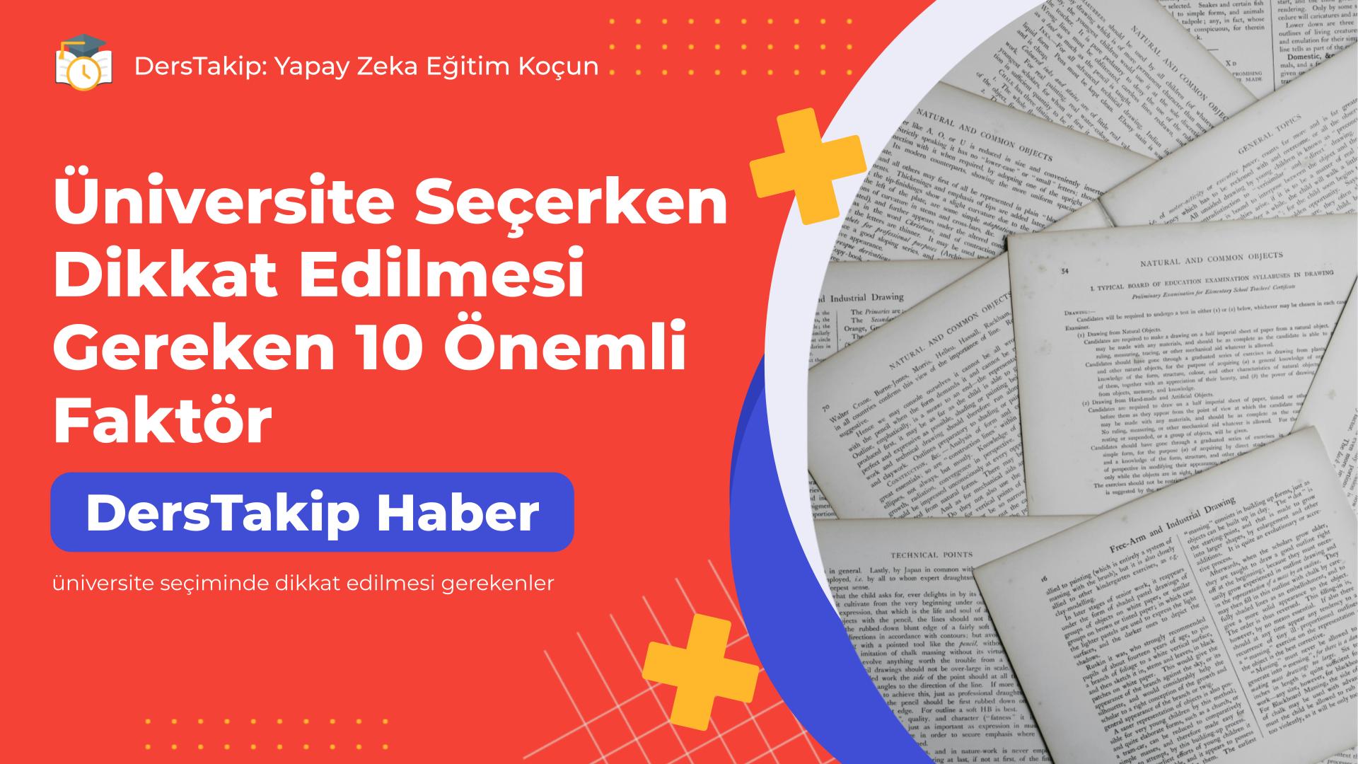 üniversite seçiminde dikkat edilmesi gerekenler