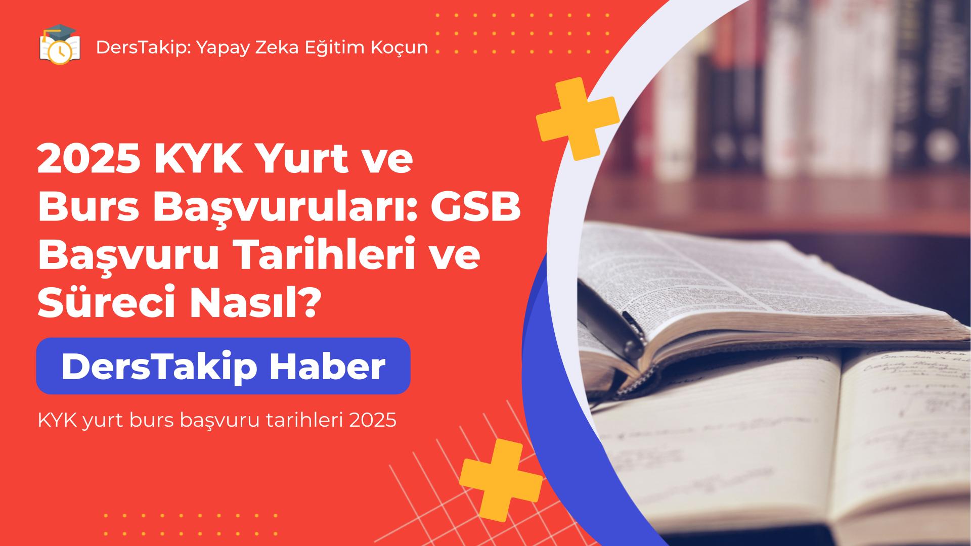 KYK yurt burs başvuru tarihleri 2025