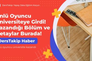 Ünlü oyuncu üniversite kazandı