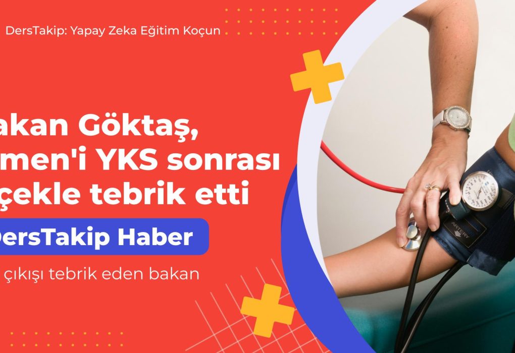 YKS çıkışı tebrik eden bakan