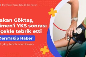 YKS çıkışı tebrik eden bakan