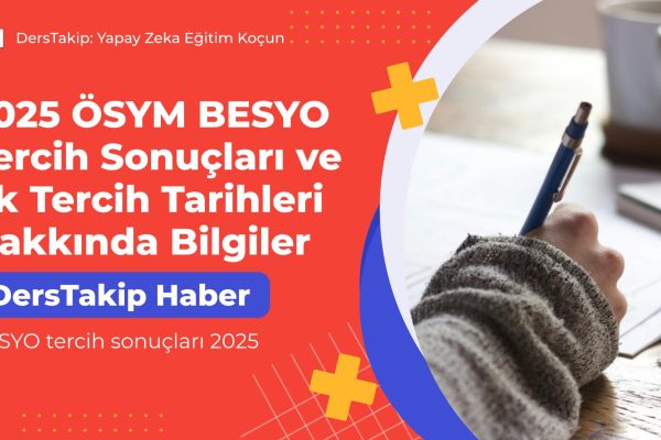 BESYO tercih sonuçları 2025