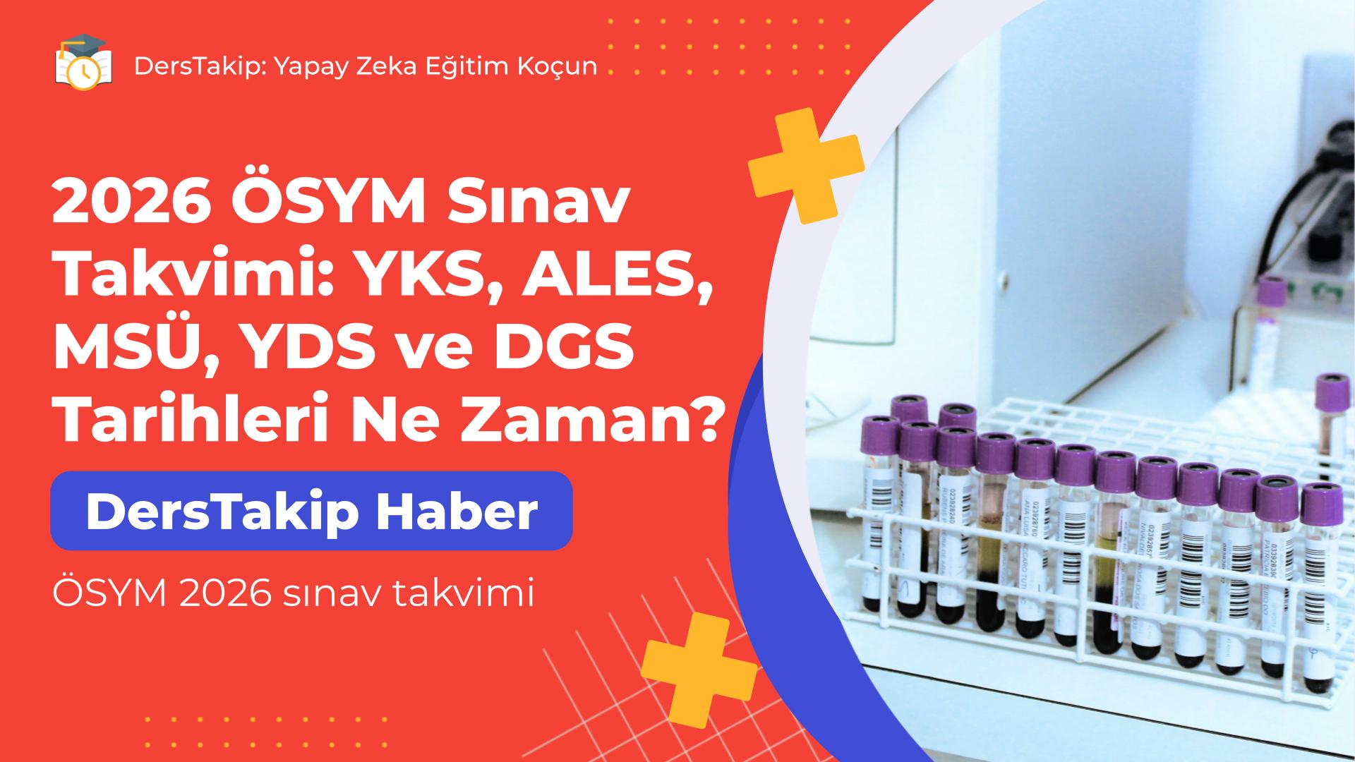 ÖSYM 2026 sınav takvimi