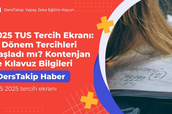 TUS 2025 tercih ekranı
