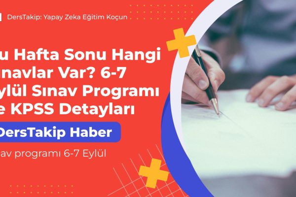 sınav programı 6-7 Eylül