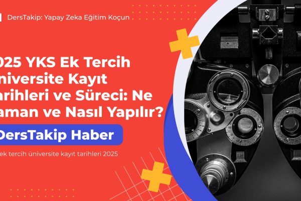 YKS ek tercih üniversite kayıt tarihleri 2025