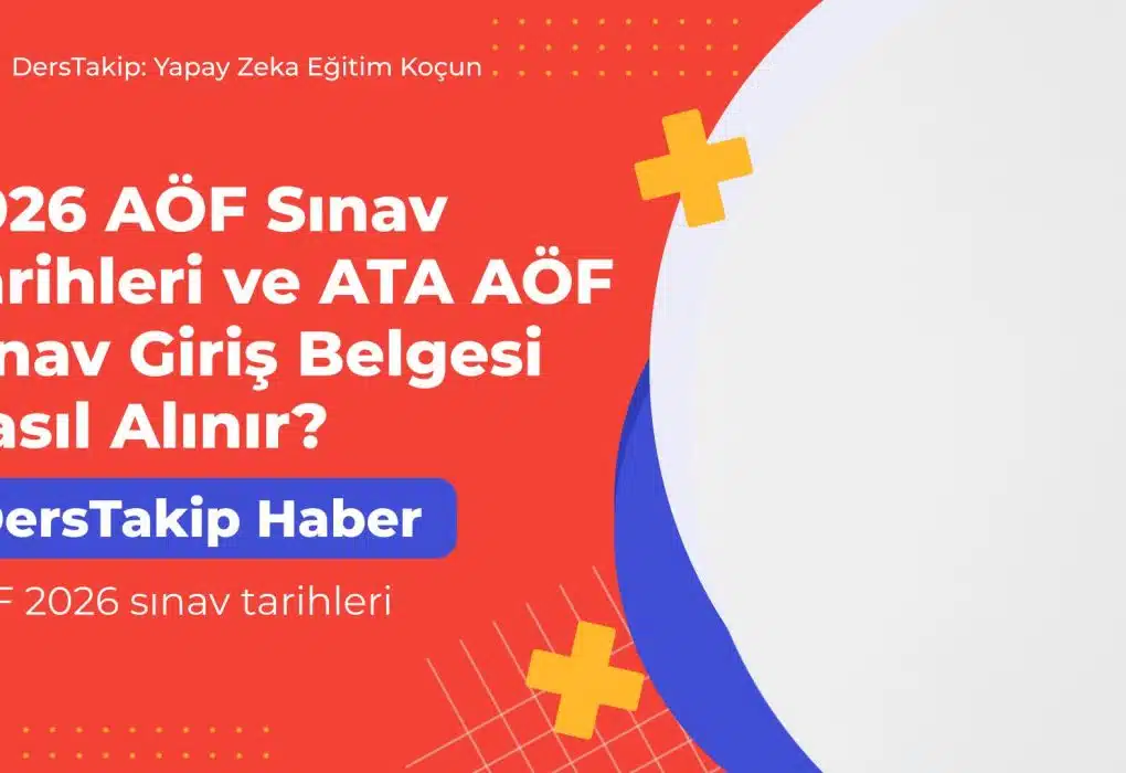 AÖF 2026 sınav tarihleri