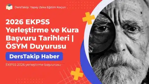 EKPSS 2026 yerleştirme başvurusu