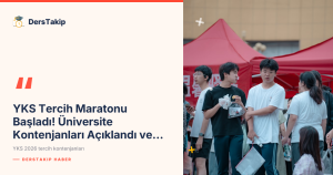 YKS 2026 tercih kontenjanları