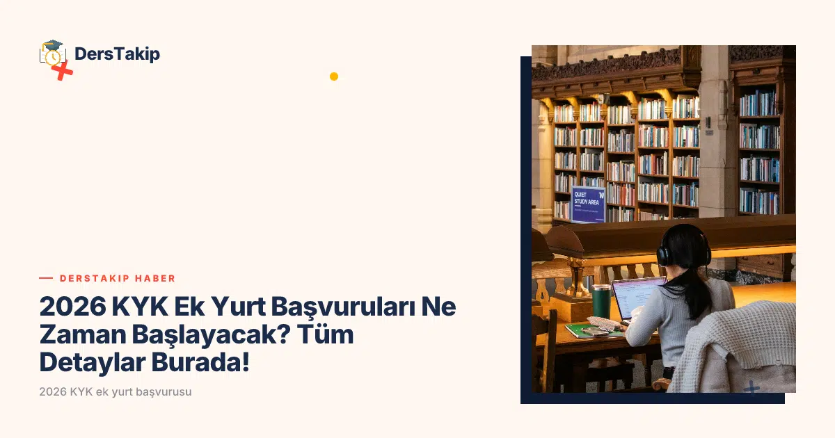2026 KYK ek yurt başvurusu