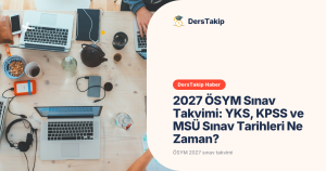 ÖSYM 2027 sınav takvimi